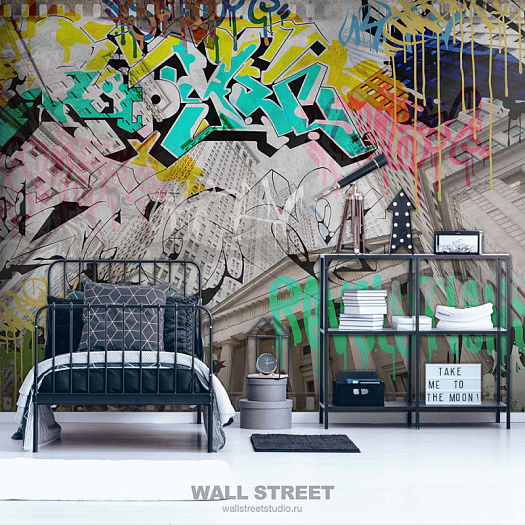 Фотообои в интерьере артикул GRUNGE 22, GRUNGE, Wall street