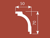 Артикул KX048, 50Х70, Потолочные карнизы, Cosca в текстуре, фото 1