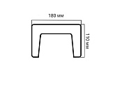 Артикул Брус 180X110X4000, Темная Секвойя, Архитектурный брус, Cosca в текстуре, фото 2